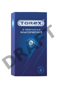 Презервативы классические TOREX  латекс, №12, 19 см