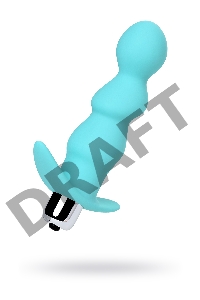 Анальная вибровтулка ToDo by Toyfa Bland, силикон, голубая, 12 см, Ø 2,8 см