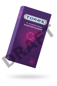 Презервативы ультратонкие TOREX  латекс, №12, 19 см