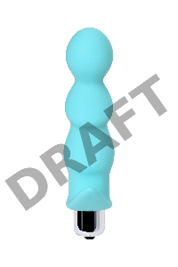 Анальная вибровтулка ToDo by Toyfa Bland, силикон, голубая, 12 см, Ø 2,8 см