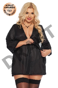 Пеньюар SoftLine Collection Ramona, черный, XL