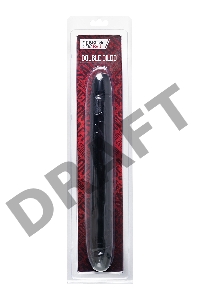 Двусторонний фаллоимитатор Black & Red by TOYFA, ПВХ, чёрный, 31 см