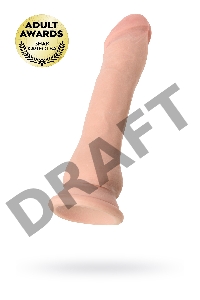 Реалистичный фаллоимитатор TOYFA RealStick Elite DILDO, TPR, телесный, 21 см