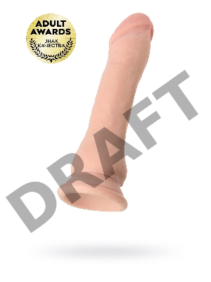 Реалистичный фаллоимитатор TOYFA RealStick Elite DILDO, TPR, телесный, 21 см