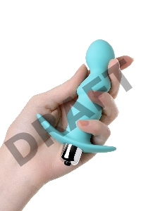 Анальная вибровтулка ToDo by Toyfa Bland, силикон, голубая, 12 см, Ø 2,8 см