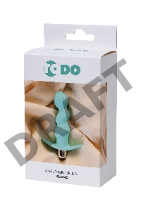 Анальная вибровтулка ToDo by Toyfa Bland, силикон, голубая, 12 см, Ø 2,8 см