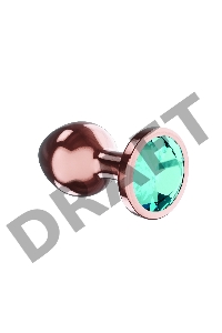 Пробка цвета розового золота с малиновым кристаллом Diamond Topaz Shine L - 8,3 см.