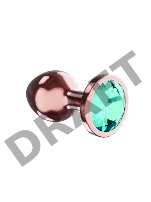 Пробка цвета розового золота с малиновым кристаллом Diamond Topaz Shine L - 8,3 см.