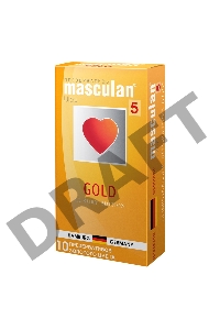 Презервативы Masculan 5 Ultra, золотые, 10 шт