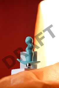 Анальная вибровтулка ToDo by Toyfa Bland, силикон, голубая, 12 см, Ø 2,8 см