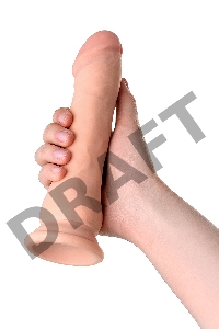 Реалистичный фаллоимитатор TOYFA RealStick Elite DILDO, TPR, телесный, 21 см