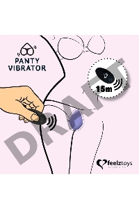 Фиолетовый вибромассажер в трусики с пультом ДУ Panty Vibe Remote Controlled Vibrator