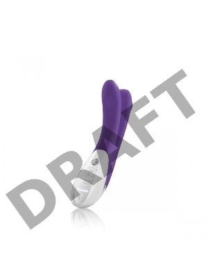 Ежевичный двойной вибратор Mystim Bon Aparte - 25 см.