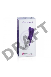 Ежевичный двойной вибратор Mystim Bon Aparte - 25 см.