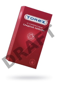 Презервативы сладкая любовь TOREX  латекс, №12, 19 см