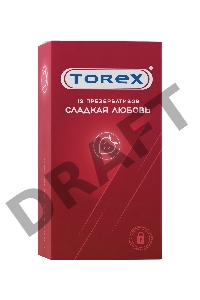 Презервативы сладкая любовь TOREX  латекс, №12, 19 см