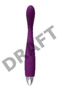 Coco Violet Гибкий тонкий вибростимулятор фиолетовый с гладкой поверхностью