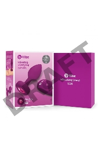 Ярко-розовая анальная вибровтулка с кристаллом Vibrating Jewel Plug S/M - 10 см.