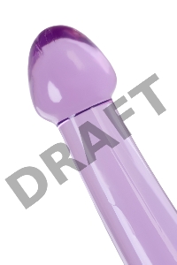 Нереалистичный фаллоимитатор Jelly Dildo M Toyfa Basic, TPE, фиолетовый, 18 см