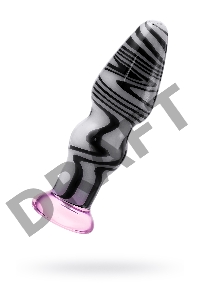 Анальная втулка Sexus Glass, стекло, белый, 12,5 см, Ø 3,5 см