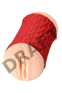 Мастурбатор двусторонний JOS NADIN, TPR, телесный, 14,5 см