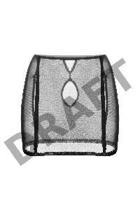 Юбка-пояс для чулок Waname Subtlety черная (46-48)