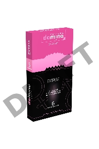Презервативы с точками и рёбрышками DOMINO Classic Extase - 6 шт.