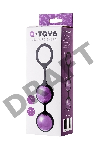 Вагинальные шарики TOYFA A-Toys Raspy, ABS пластик, фиолетовый, 14 см