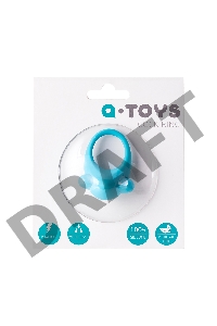 Эрекционное кольцо на пенис TOYFA A-Toys, силикон, голубой, Ø 5,4 см