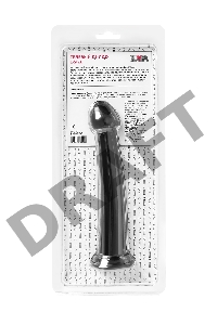 Нереалистичный фаллоимитатор Jelly Dildo L Toyfa Basic, TPE, черный, 20 см