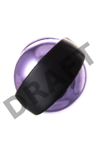 Вагинальные шарики TOYFA A-Toys Raspy, ABS пластик, фиолетовый, 14 см