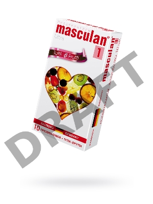 Презервативы Masculan Ultra 1,  10шт.  Тутти-Фрутти (Tutti-Frutti) ШТ