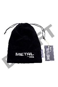 Зажимы для сосков с кольцом для пениса, TOYFA Metal, металл, серебристо-черные, 60 см