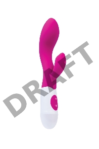 Вибратор с клиторальным стимулятором TOYFA A-Toys Fela, силикон, розовый, 20,5 см