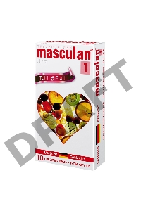 Презервативы Masculan Ultra 1,  10шт.  Тутти-Фрутти (Tutti-Frutti) ШТ