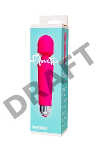 Вибромассажер Flovetta Peony, силикон, розовый, 20,5 см