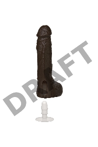Фаллоимитатор реалистик на присоске с семяизвержением Bust It - Squirting Realistic Cock - Chocolate