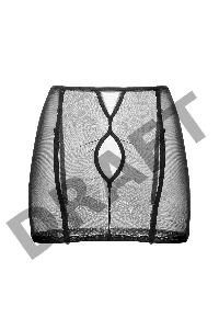 Юбка-пояс для чулок Waname Subtlety черная (46-48)