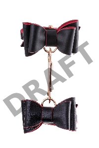 Бондажный набор Toyfa Theatre Bow-tie, PU-кожа, черный