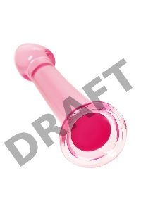 Нереалистичный фаллоимитатор Jelly Dildo L Toyfa Basic, TPE, розовый, 20 см