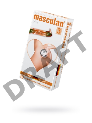 Презервативы Masculan Ultra 3,  10 шт.  Кольца и пупырышки с анестетиком (Long Pleasure)   ШТ