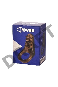Эрекционное кольцо на пенис TOYFA XLover, Термопластичный эластомер (TPE), черный, 4 см