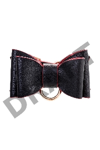 Бондажный набор Toyfa Theatre Bow-tie, PU-кожа, черный