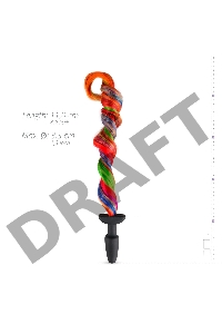 Черная анальная пробка с радужным хвостом Butt Plug With Tail