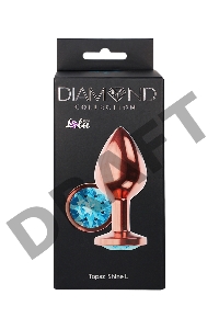 Пробка цвета розового золота с малиновым кристаллом Diamond Topaz Shine L - 8,3 см.