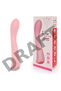 Нежно-розовый вибромассажер 6 Silicone G-Spot Fun - 19,1 см.