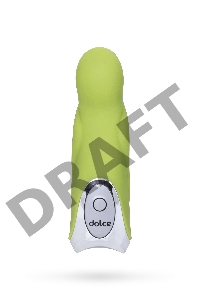 Вибратор TOYFA Dolce Jaxon, силикон, зеленый, 12,5см