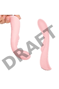Нежно-розовый вибромассажер 6 Silicone G-Spot Fun - 19,1 см.