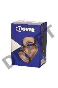 Эрекционное кольцо на пенис TOYFA XLover, Термопластичный эластомер (TPE), черный, 3,5 см