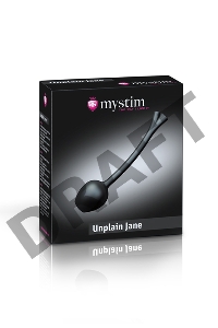 Вагинальные шарики Mystim Mono Unplain Jane Geisha Balls, электростимуляция, силикон, черные, Ø 3,3